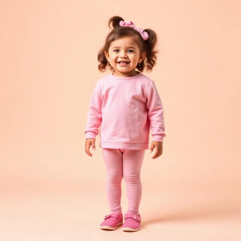 Comfortable toddler clothes all seasons, pink loungewear set